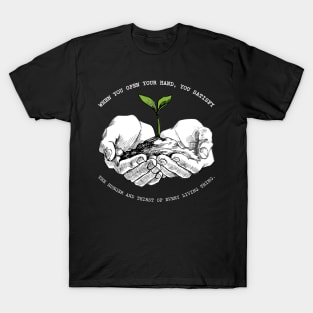 'The Hunger and Thirst Of Living Thing' Food and Water Relief Shirt T-Shirt